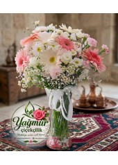 Bir Vazo Dolusu Çiçek - ısparta çiçek